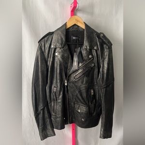 Men’s NWT Diesel Leather Moto Jacket